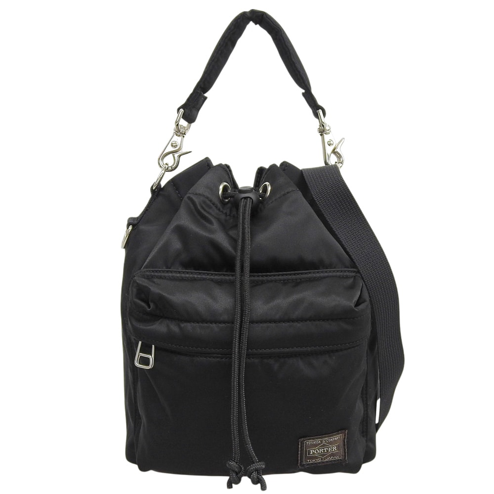ポーター BALLOONSAC(S) バルーンサックS ナイロンツイル ドローストリングバック ハンド ショルダーバッグ ブラック 381-16879
