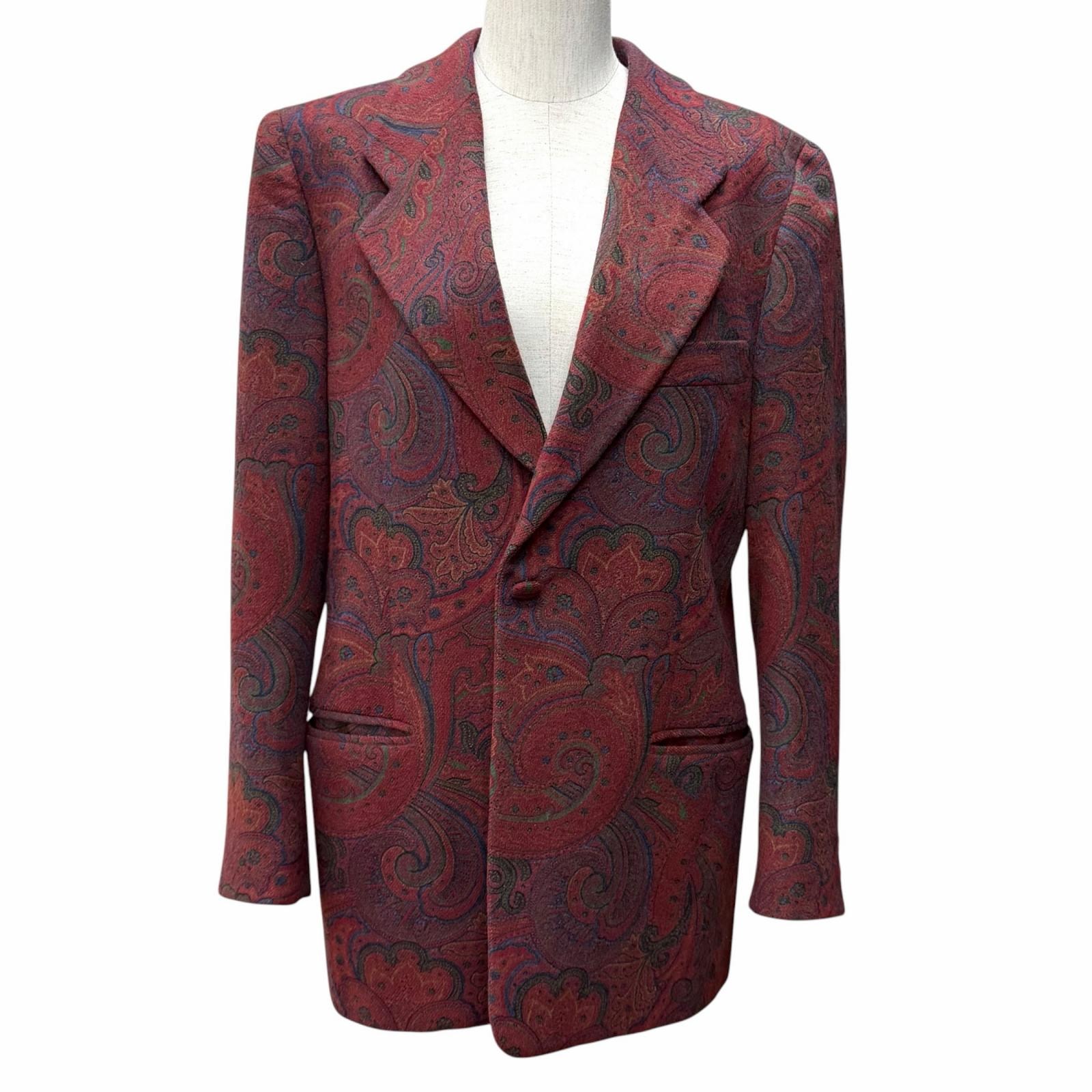 極美品 ヘルノ テーラードジャケット ワインレッド レディース 42