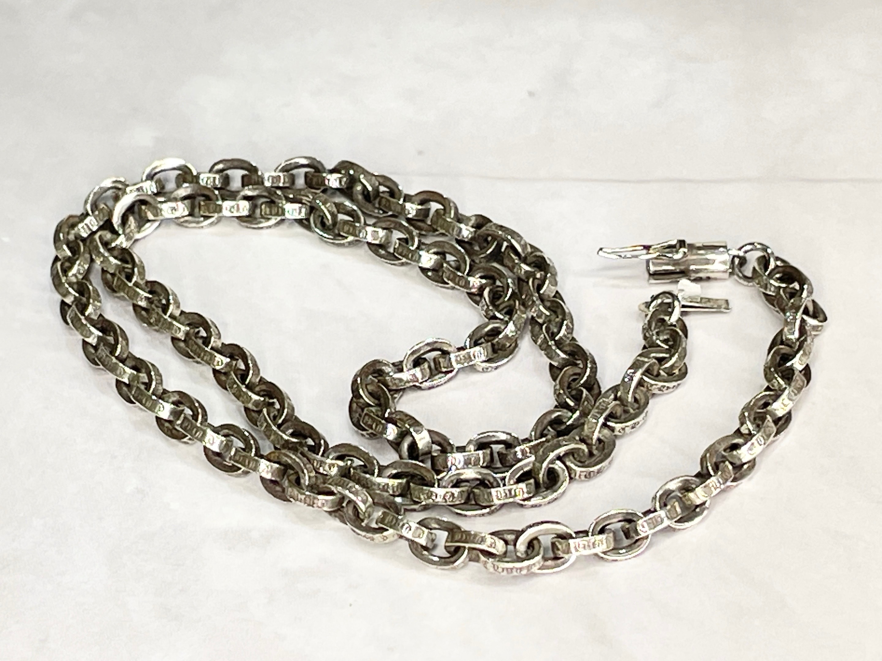 クロムハーツ ペーパー チェーン ネックレス "シルバー"