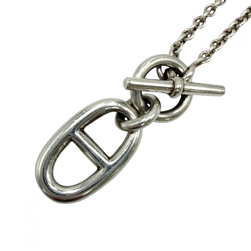 HERMES エルメス ネックレス シェーヌダンクル アミュレット ペンダント ジュエリー アクセサリー シルバー925 レディース 約10.8g【中古品】