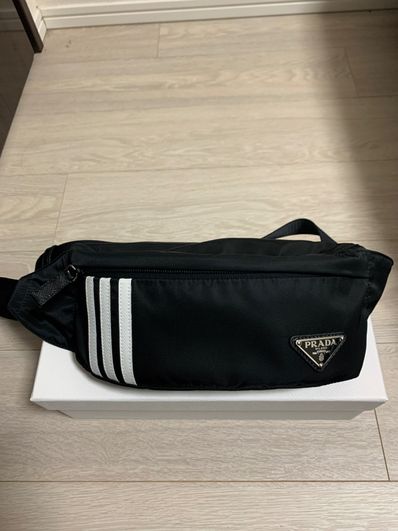 ADIDAS FOR PRADA RE-NYLON BELT BAG "Black"