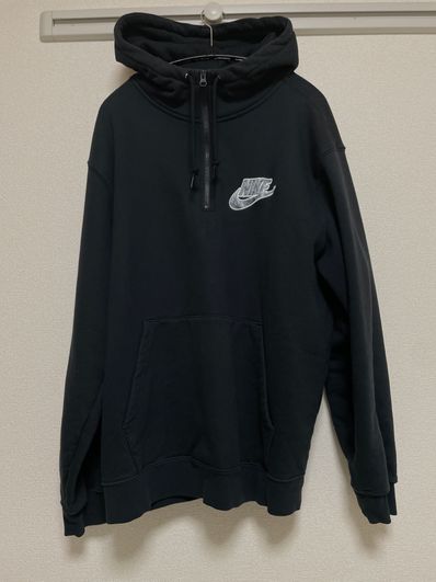Supreme / Nike® Half Zip Hooded Sweatshirt "Black"