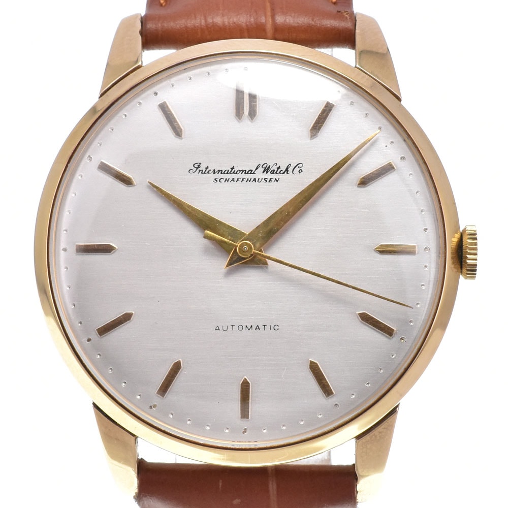 IWC IWC SCHAFFHAUSEN 195552 ヴィンテージ オールドインター Cal.852 シルバー 自動巻き メンズ 良品 腕時計 C#149512