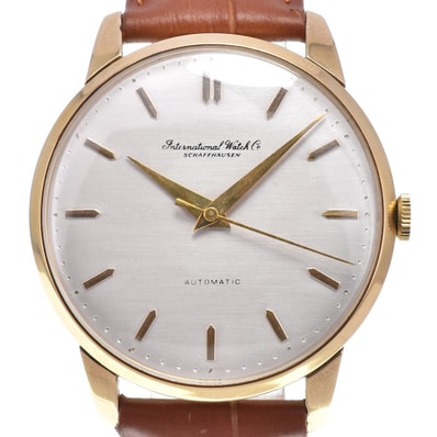 IWC IWC SCHAFFHAUSEN 195552 ヴィンテージ オールドインター Cal.852 シルバー 自動巻き メンズ 良品 腕時計 C#149512
