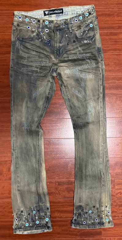 VALABASAS / "ION" STACKED FLARE JEAN