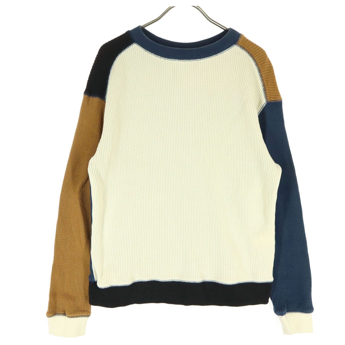 美品 BEAMS HEART ビームスハート 長袖 セーター ホワイト マルチカラー