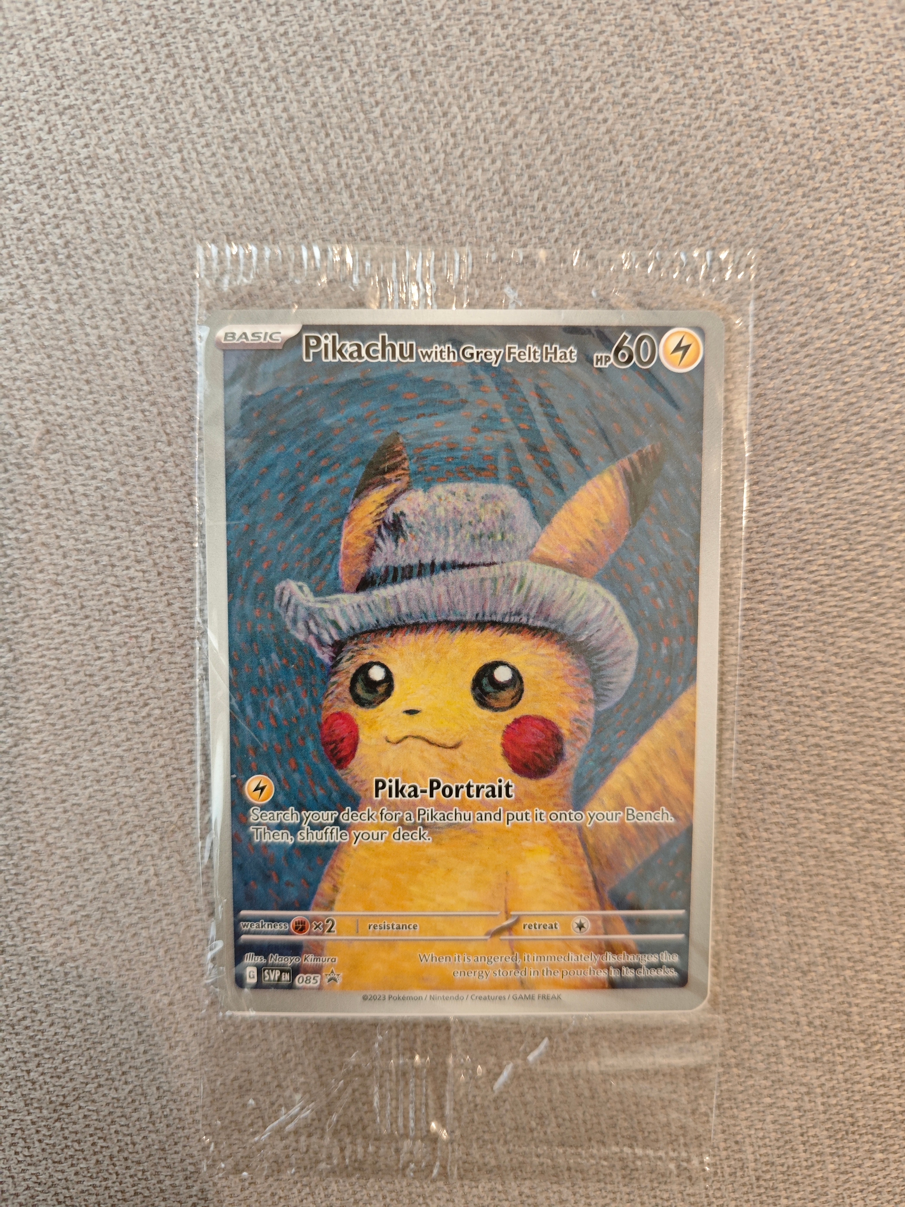 PSA9】ピカチュウ : プロモ [SVP EN 085](「ゴッホ展」 プロモーション