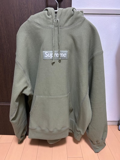 Supreme Box Logo Hooded Sweatshirt (25FW) "Light Olive"