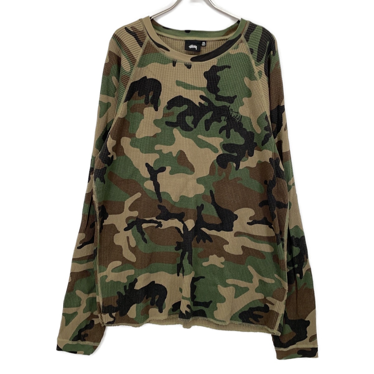 ステューシー ウッドランドカモフラ 1140356 ベーシックサーマル トップス XXL