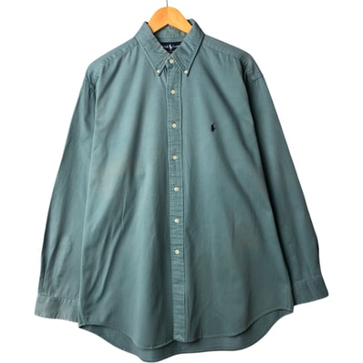 古着 ラルフローレン Ralph Lauren BLAKE 長袖 ボタンダウンシャツ メンズL相当/eaa568515