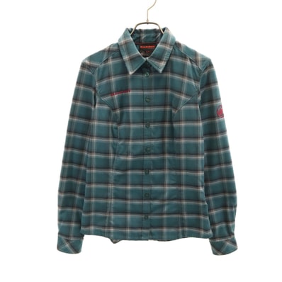 Mammut マムート チェック柄 長袖 Alessandria Tour シャツ S グリーン系 アウトドア