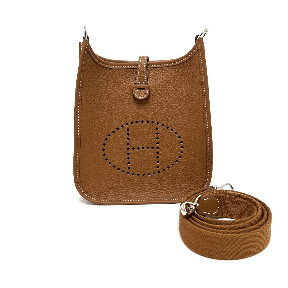 エルメス HERMES エブリンTPM 斜め掛け カバン ポシェット ショルダーバッグ トリヨンクレマンス W刻 ゴールド 新品