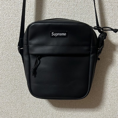 Supreme Leather Shoulder Bag "Black" (23FW)