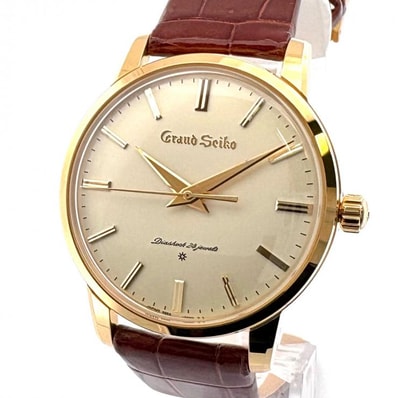 グランドセイコー K18YG 初代GS 復刻モデル Limited Edition SBGW252 手巻き 腕時計 革ベルト SBGW252 SEIKO 正規品【鑑定済み】