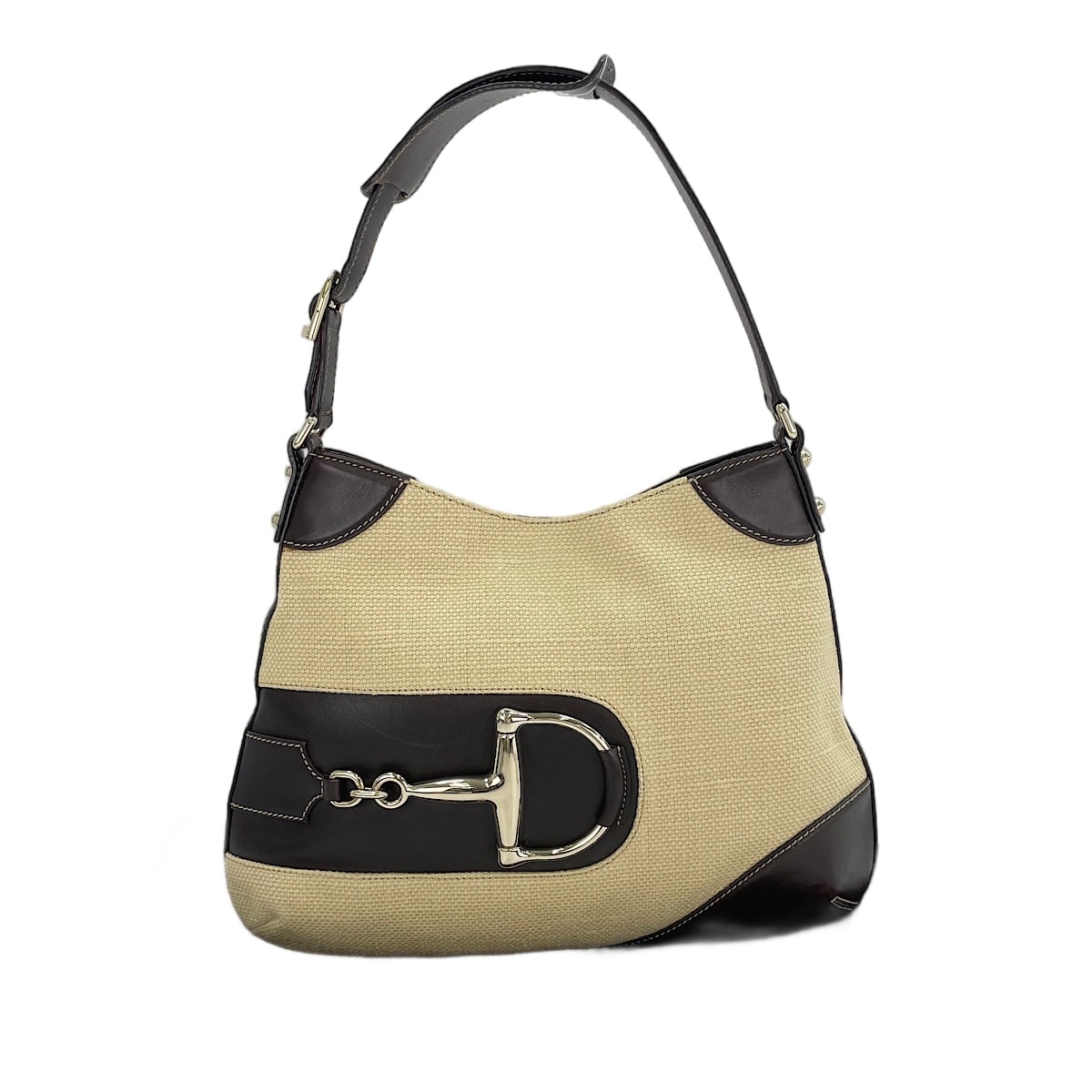 グッチ GUCCI ストロー ホースビット ショルダーバッグ【中古】