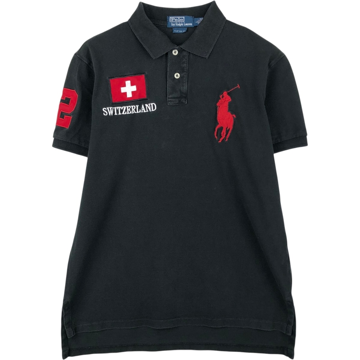 古着 ラルフローレン Ralph Lauren POLO by Ralph Lauren CUSTOM FIT ビッグポニー 半袖 ポロシャツ メンズL相当/eaa622193