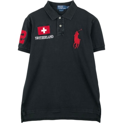 古着 ラルフローレン Ralph Lauren POLO by Ralph Lauren CUSTOM FIT ビッグポニー 半袖 ポロシャツ メンズL相当/eaa622193