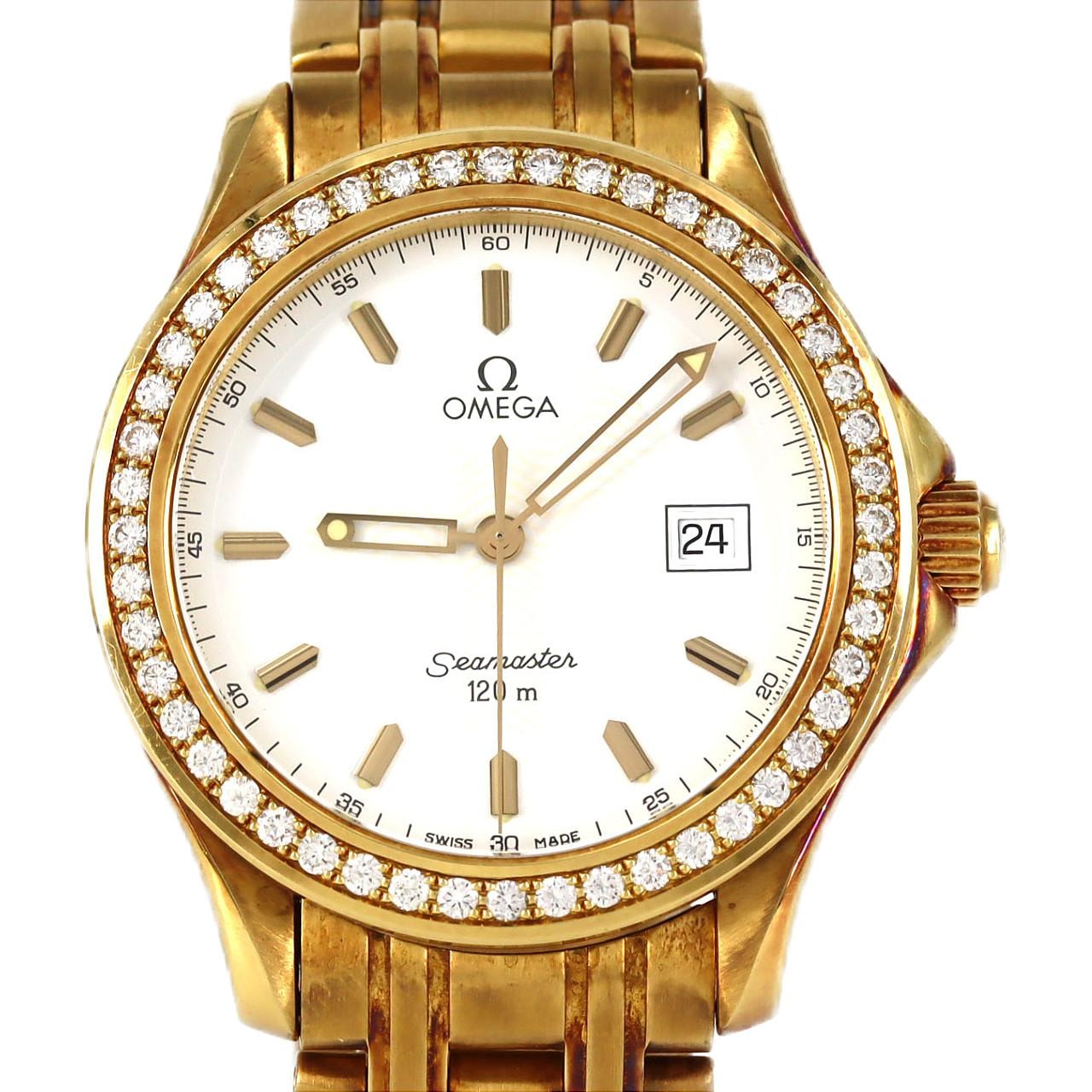 【ノーメンテナンス還元価格】オメガ シーマスター120 YG/D 2115.21 YG クォーツ