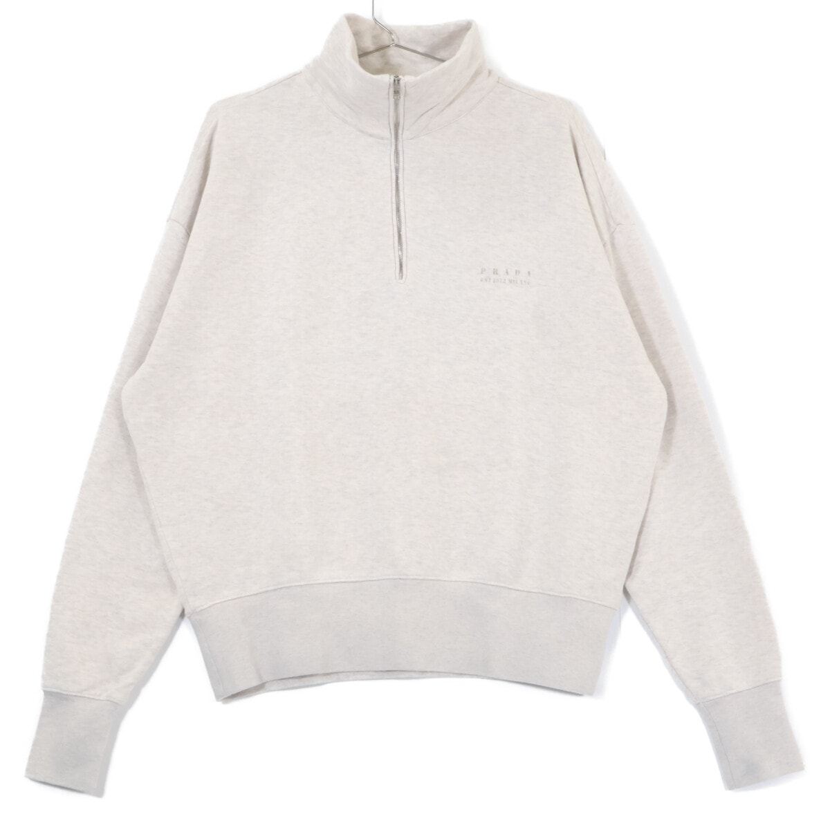 プラダ 【新品/国内正規/25年製】UJL39C ハーフジップ スウェットシャツ M