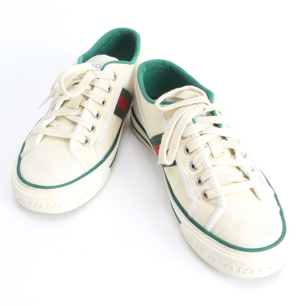 ■美品 グッチ シェリー ラインテニス 1977 5 24cm 相当