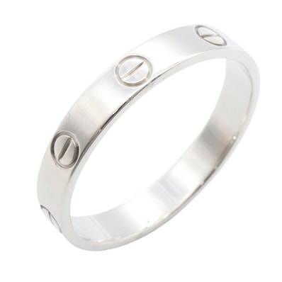 カルティエ CARTIER ミニラブリング リング・指輪 ジュエリー K18WG(ホワイトゴールド) メンズ レディース シルバー系 【中古】