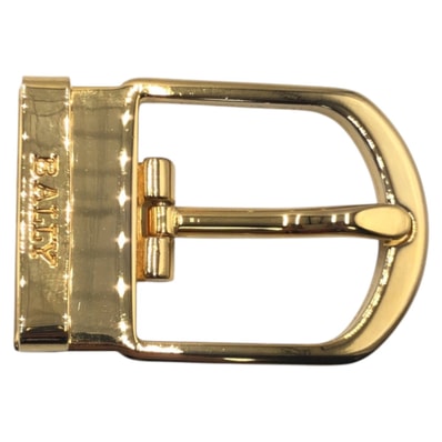 美品 BALLY バリー ゴールド メタル ベルト バックル 男女兼用 411467 【中古】