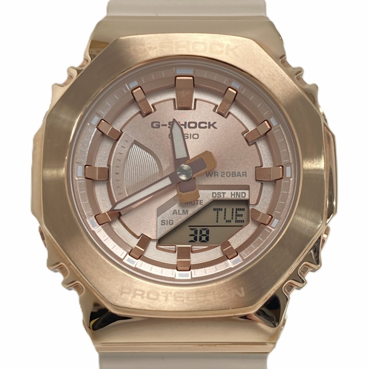 CASIO カシオ G-SHOCK メタルカバード アナデジ GM-S2100PG-4AJF ピンク クォーツ レディース 腕時計