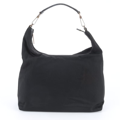 グッチ ホーボー ワンショルダーショルダーバッグ レザー×ナイロン