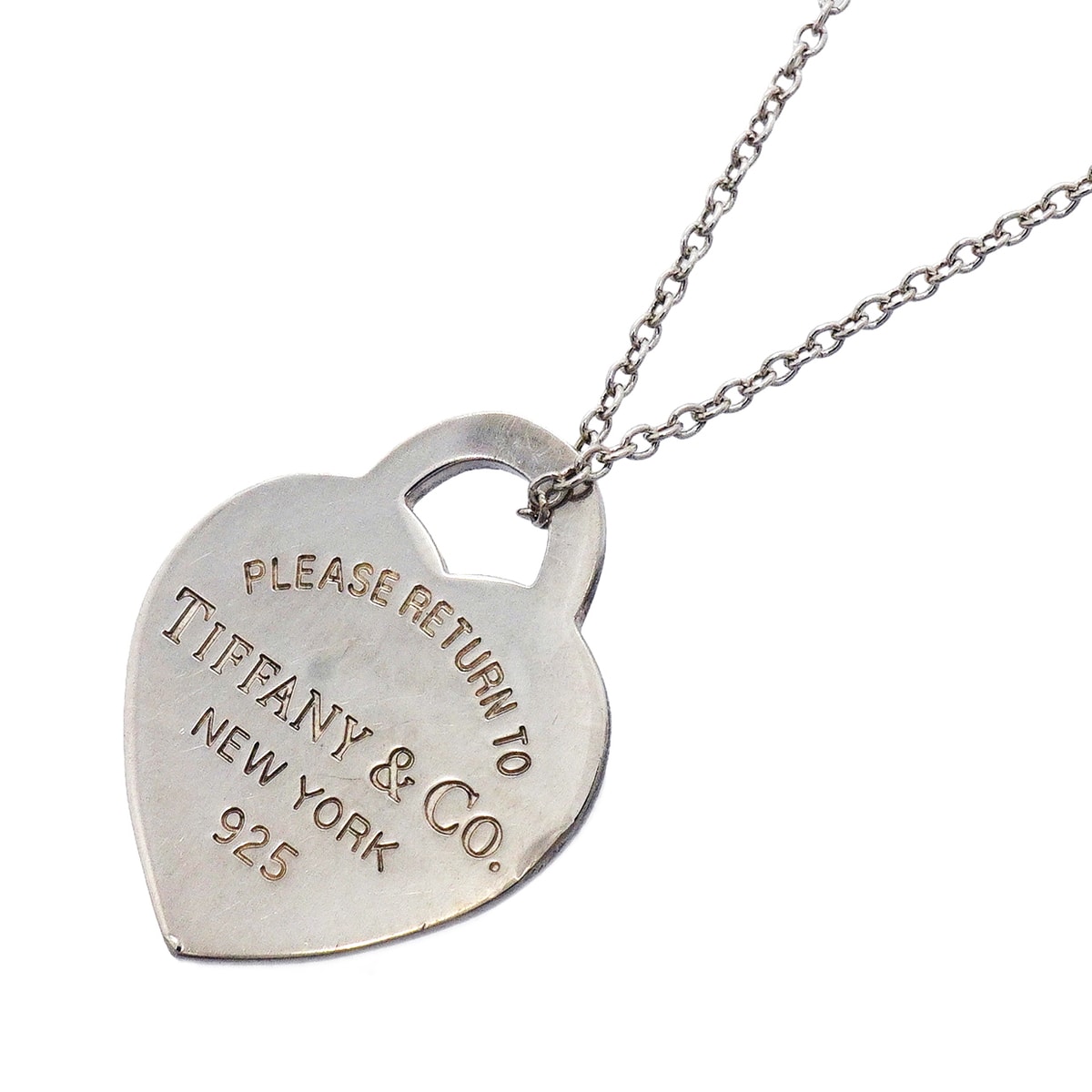 【6jhb0293-k】ティファニー ネックレス リターントゥ/ハートタグ シルバー925【中古】レディース