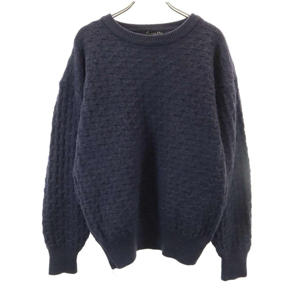 Christian Dior MONSIEUR クリスチャンディオール ムッシュ 90s オールド 長袖 セーター M ネイビー ニット