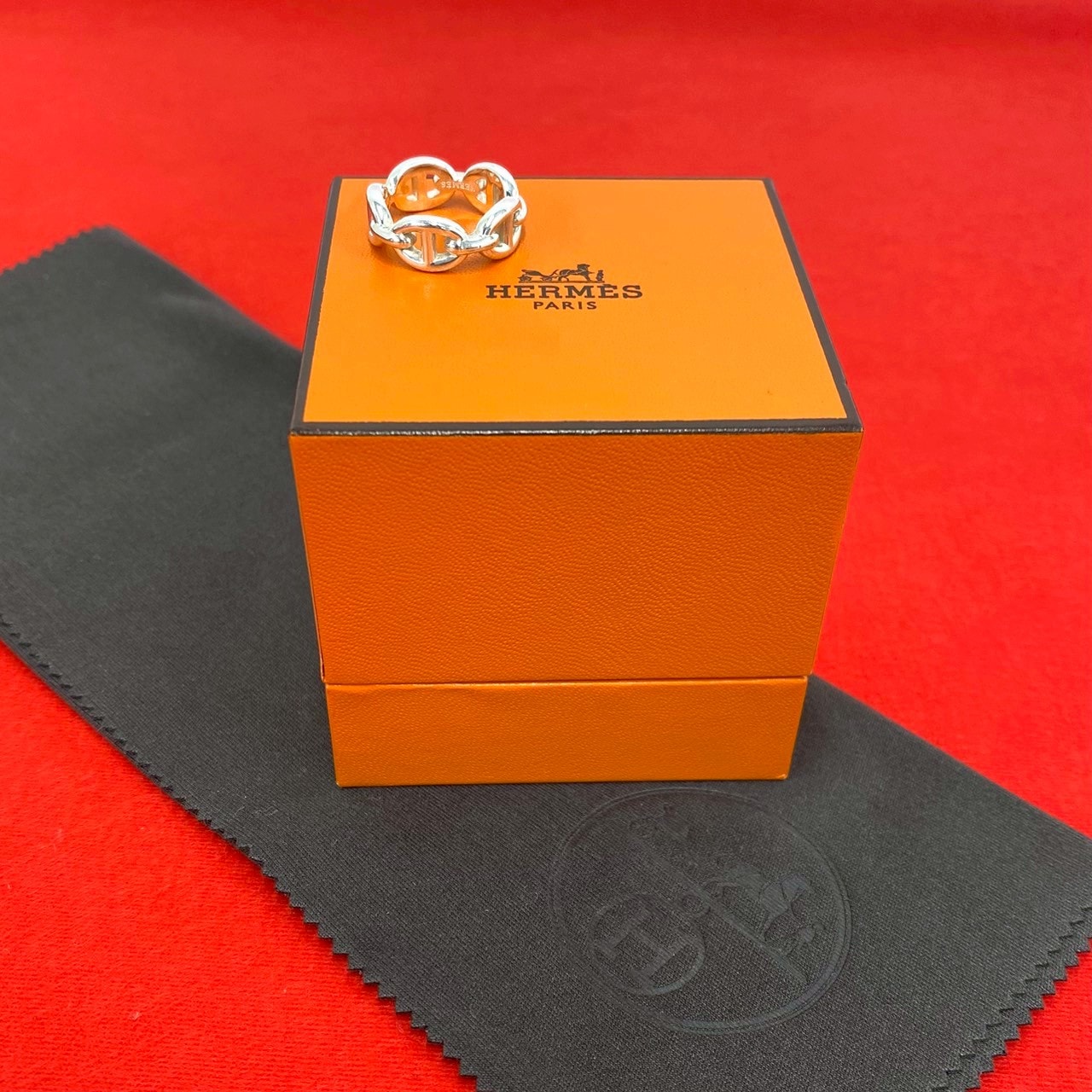 HERMES エルメス シェーヌダンクル アンシェネ リング シルバー925 リング・指輪 10号 シルバー
 59046