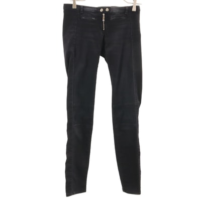 ARMANI JEANS アルマーニジーンズ スキニーデニムパンツ W25 ブラック ジーンズ