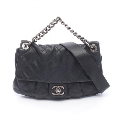 シャネル CHANEL マトラッセ 2WAY ハンドバッグ バッグ レザー レディース ブラック系 【中古】