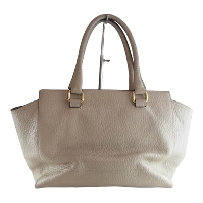 COACH コーチ トートバッグ 19926 レガシー レザー トート バッグ グレージュ系【中古】