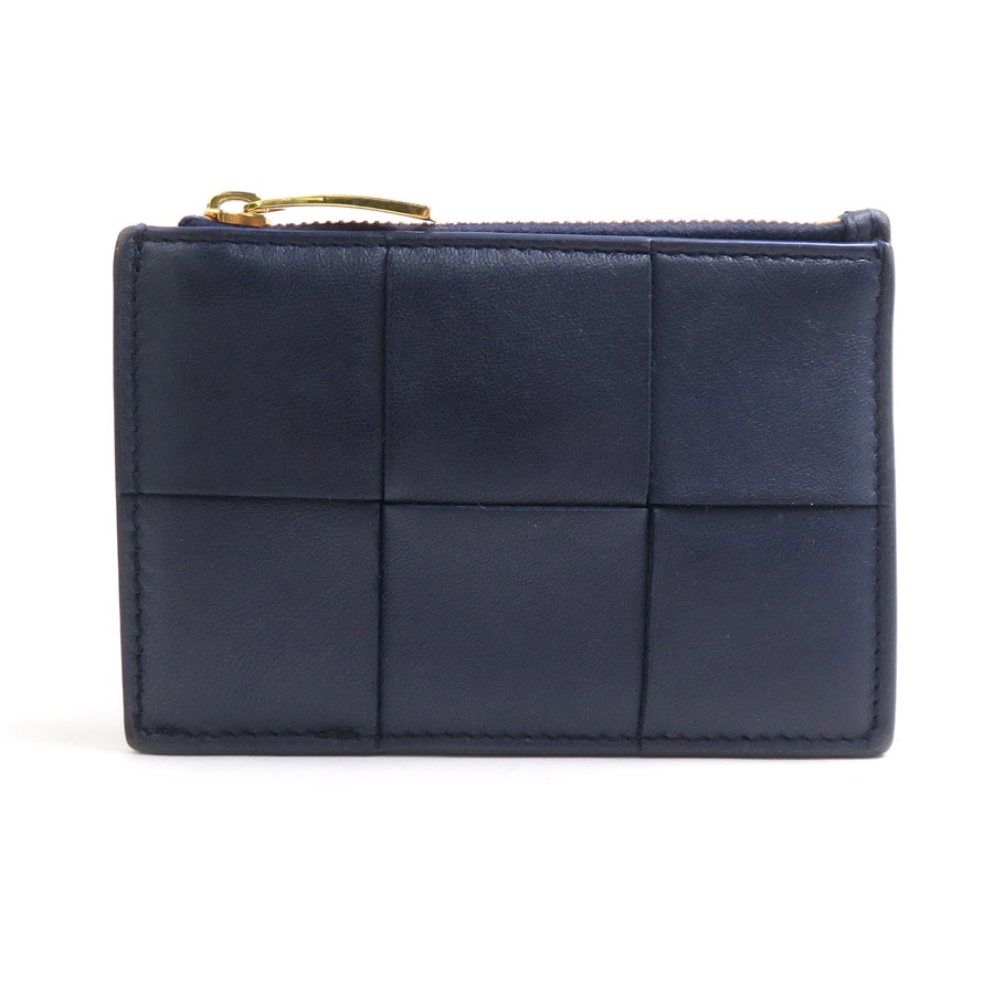 ボッテガヴェネタ BOTTEGAVENETA コインケース レザー パープル/レッド ユニセックス【中古】 h32422a