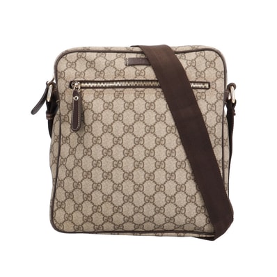 グッチ GGスプリーム ショルダーバッグ GGスプリームキャンバス 201448 ベージュ メンズ GUCCI 中古