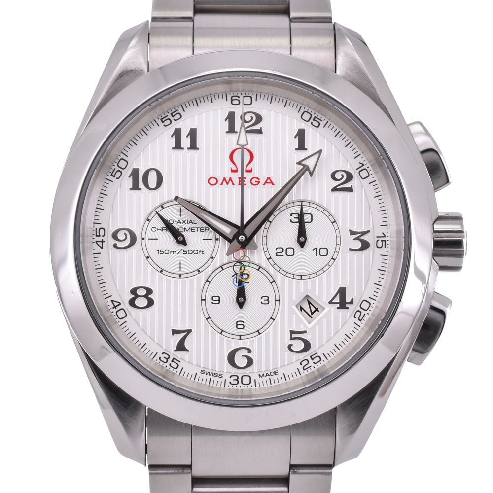 値下 オメガ OMEGA 231.10.44.50.02.001 シーマスター アクアテラ オリンピックコレクション メンズ 良品 保証書付き R#143725