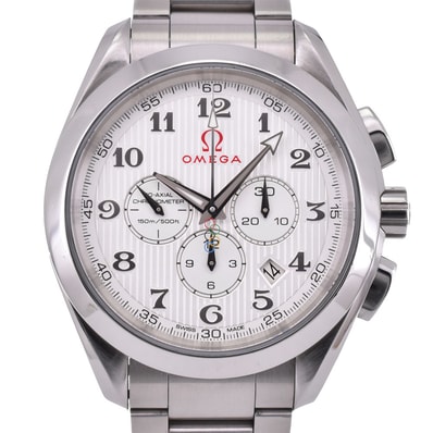 値下 オメガ OMEGA 231.10.44.50.02.001 シーマスター アクアテラ オリンピックコレクション メンズ 良品 保証書付き R#143725