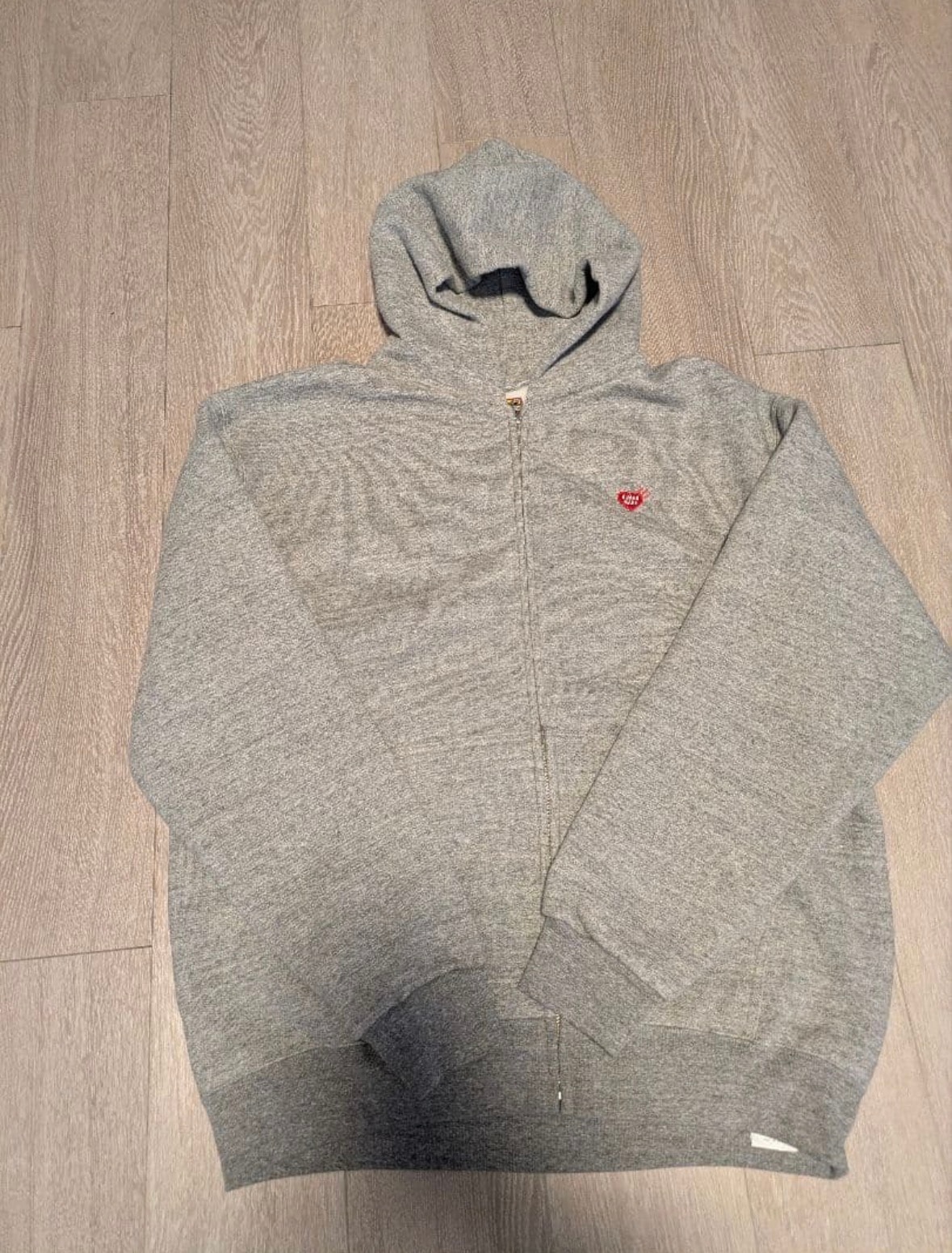 HUMAN MADE Zip-Up Hoodie "Gray" HM27CS033