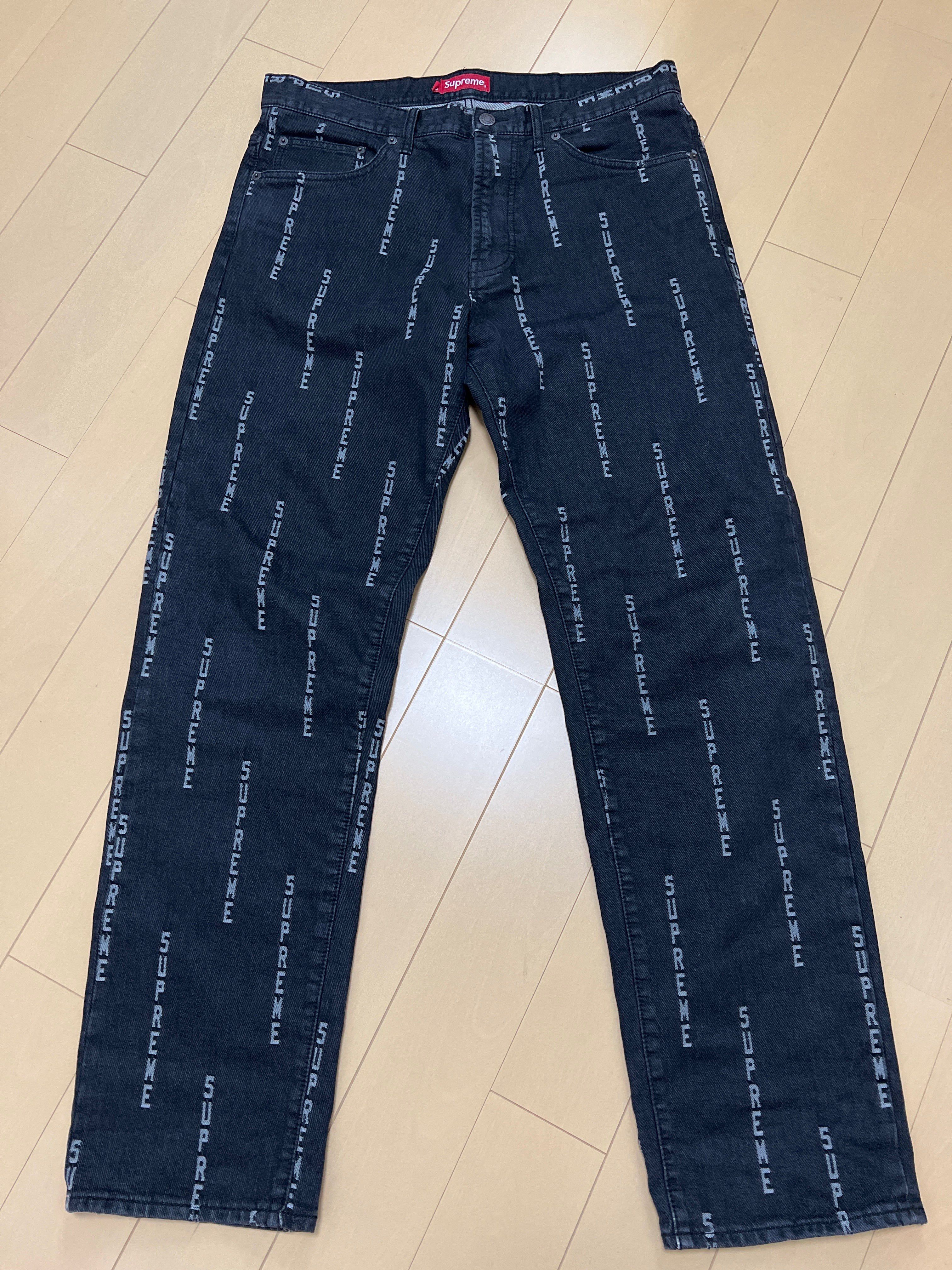 supreme LogoStripeJacquardRegularJean