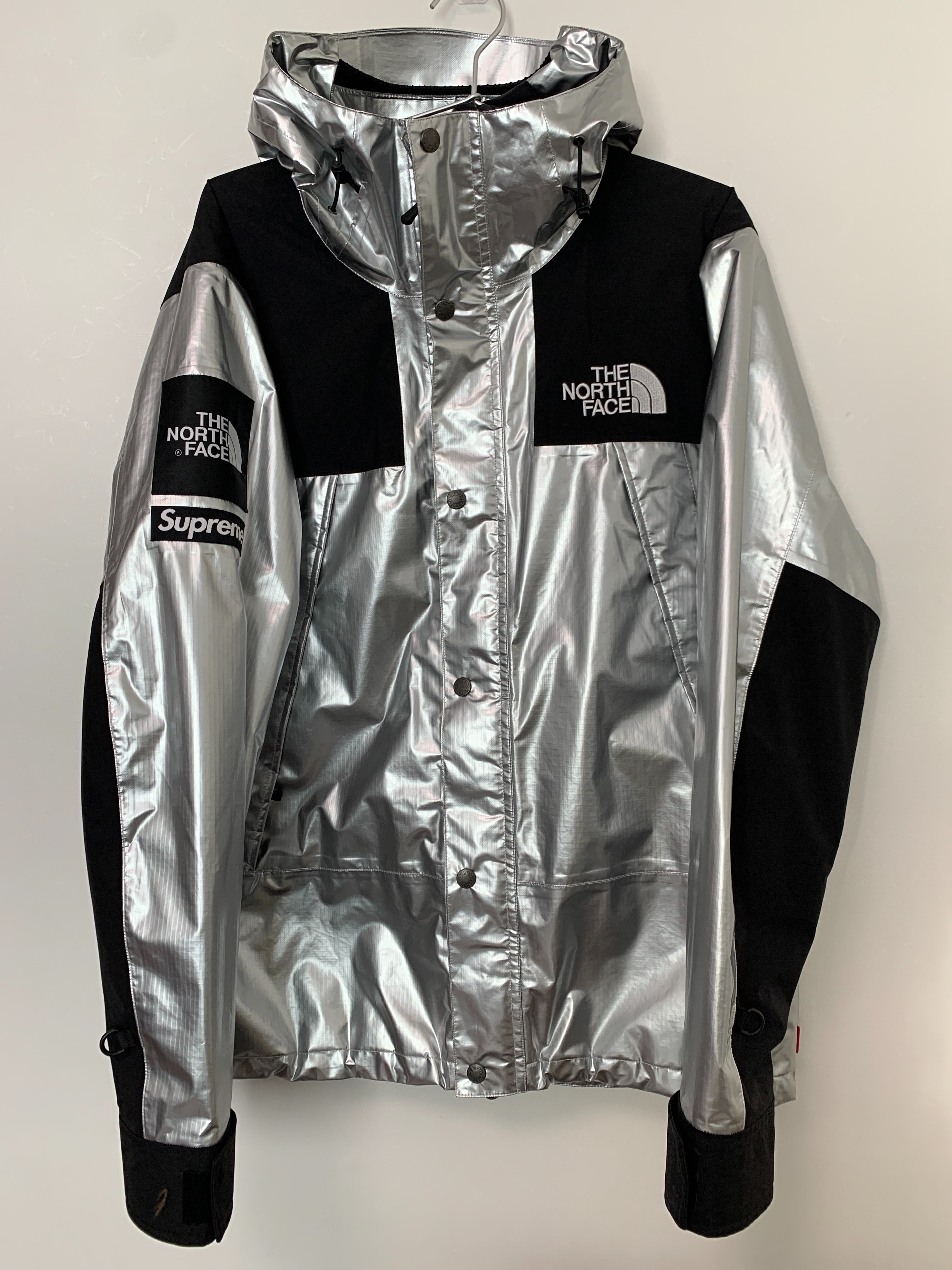 Supreme x The North Face Metallic Mountain Parka "Silver"