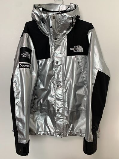 Supreme x The North Face Metallic Mountain Parka "Silver"