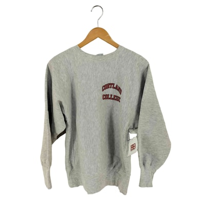 90S USA製 REVERSE WEAVE CORTLAND COLLEGE 両面プリント スウェット トレーナー【1133642561901】