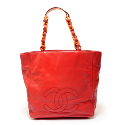 シャネル CHANEL 5番台 ココマーク トートバッグ【中古】