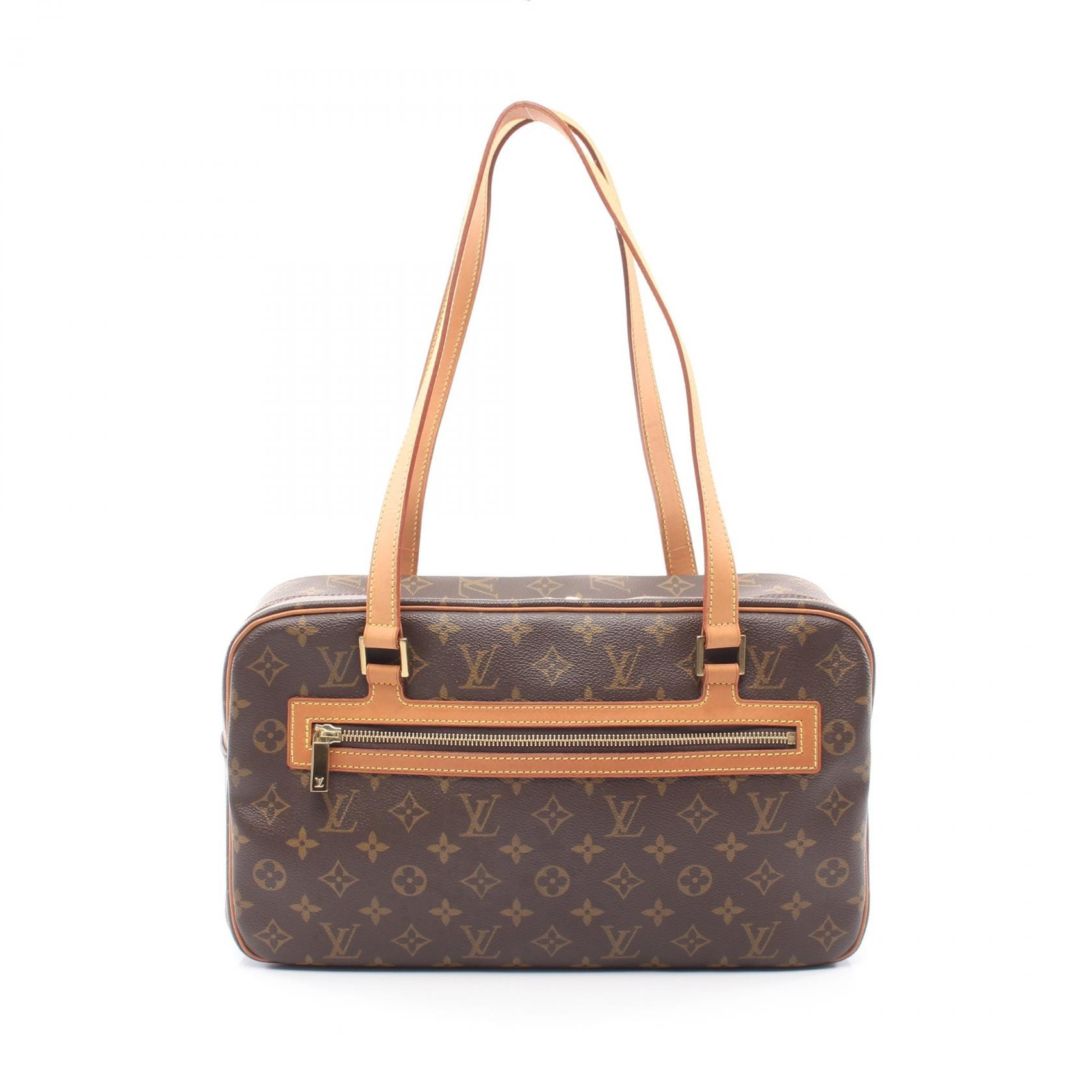 ルイ・ヴィトン LOUIS VUITTON シテGM ショルダーバッグ バッグ PVCコーティングキャンバス レザー モノグラム レディース ブラウン系 M51181 【中古】