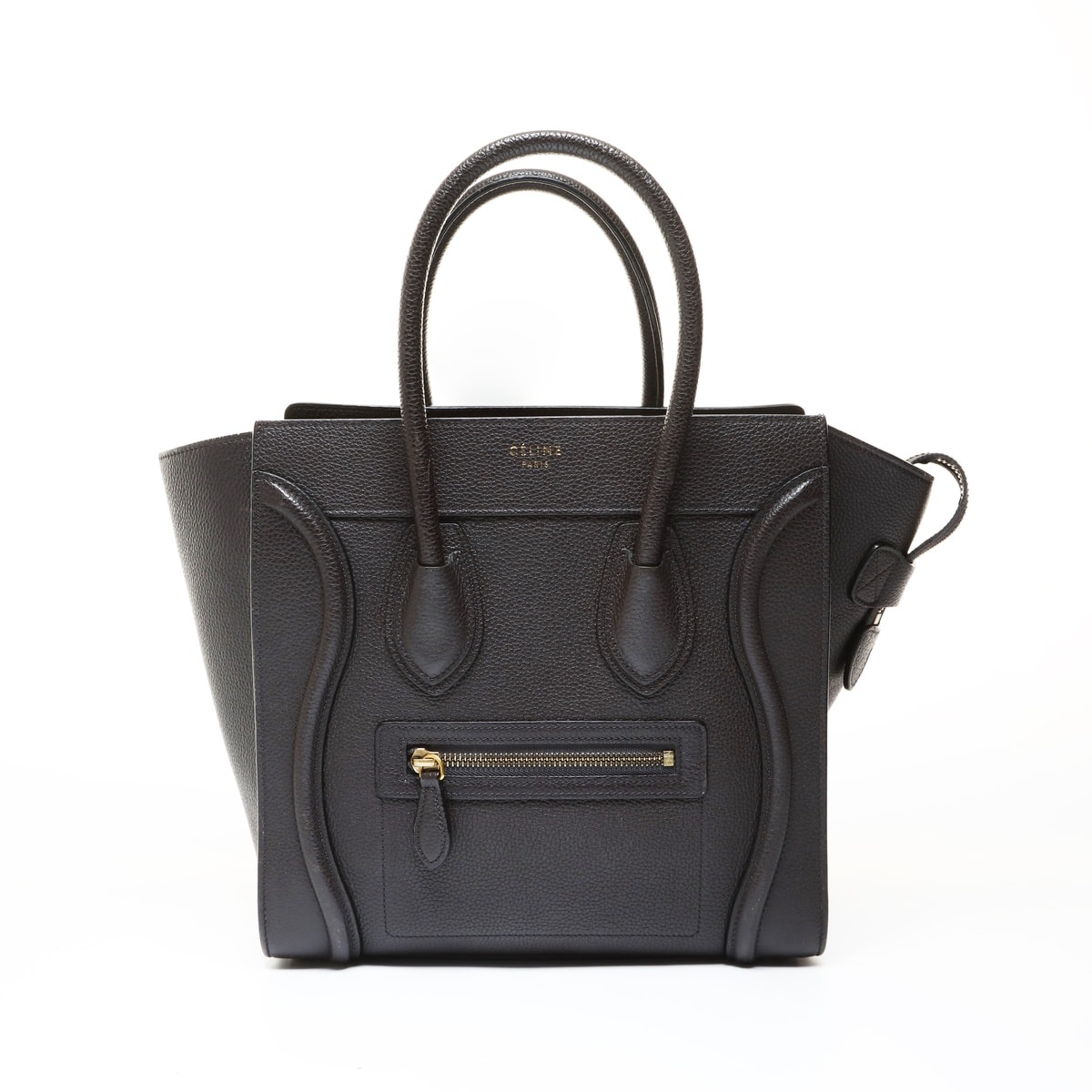 セリーヌ CELINE ラゲージ マイクロショッパー ハンドバッグ【中古】