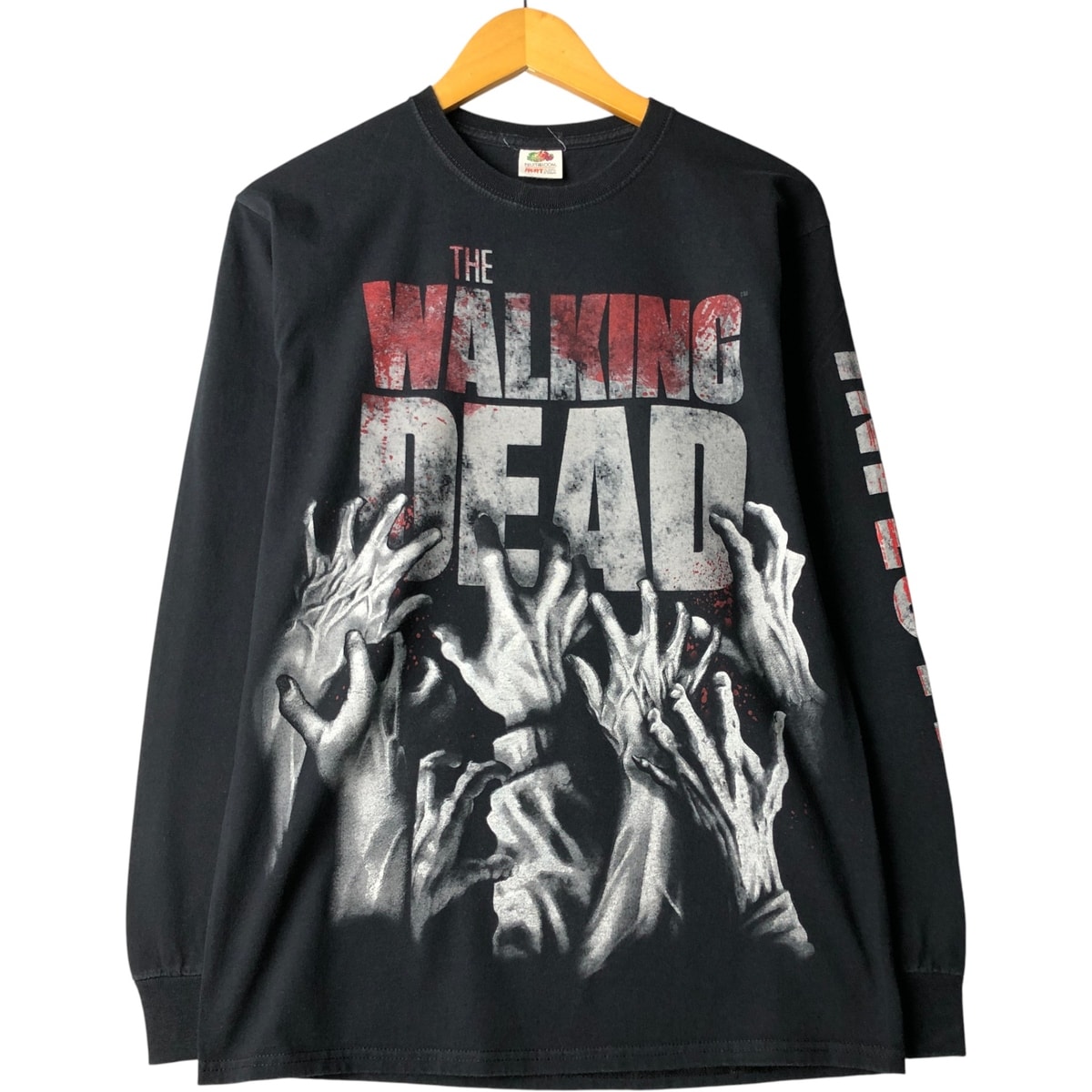 古着 フルーツオブザルーム FRUIT OF THE LOOM THE WALKING DEAD ウォーキングデッド ロングTシャツ ロンT メンズM相当/eaa594899