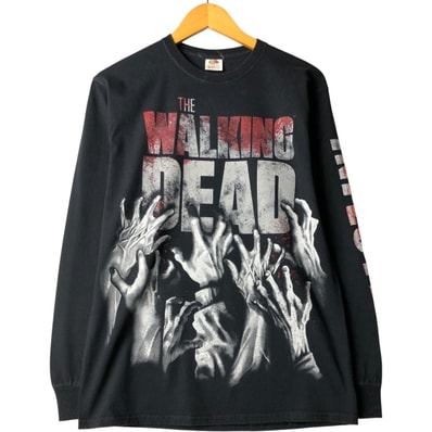古着 フルーツオブザルーム FRUIT OF THE LOOM THE WALKING DEAD ウォーキングデッド ロングTシャツ ロンT メンズM相当/eaa594899