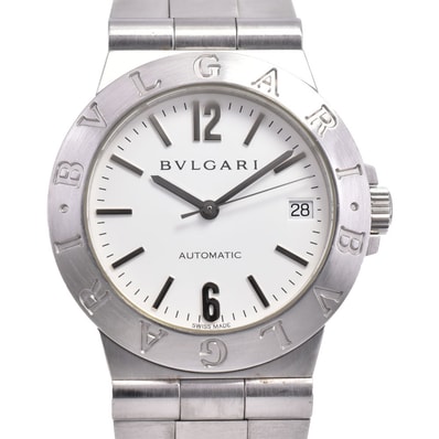 値下 ブルガリ BVLGARI LCV35S ディアゴノ スポーツ デイト 自動巻き メンズ 良品 E#143941