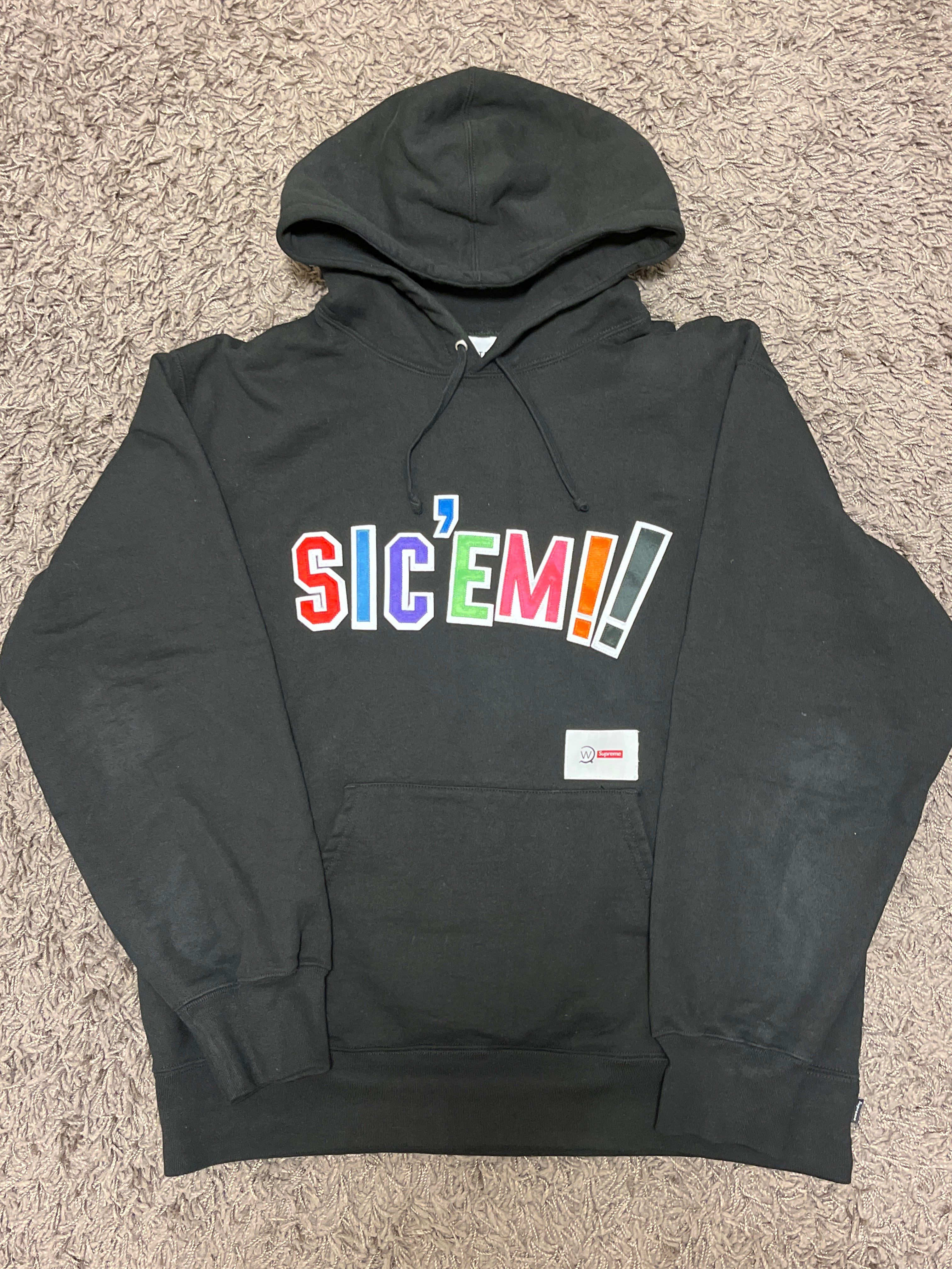 Supreme / WTAPS Sic'em! Hooded Sweatshirt "Black"